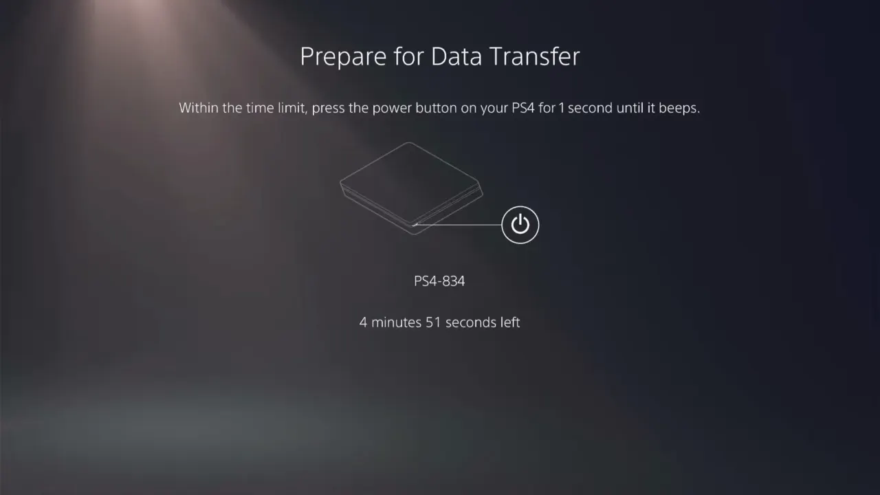 Transfer Data from PS4 to PS5 using Wi-Fi 2