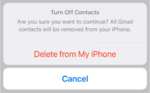 How to Delete All iPhone Contacts from a Specific Account