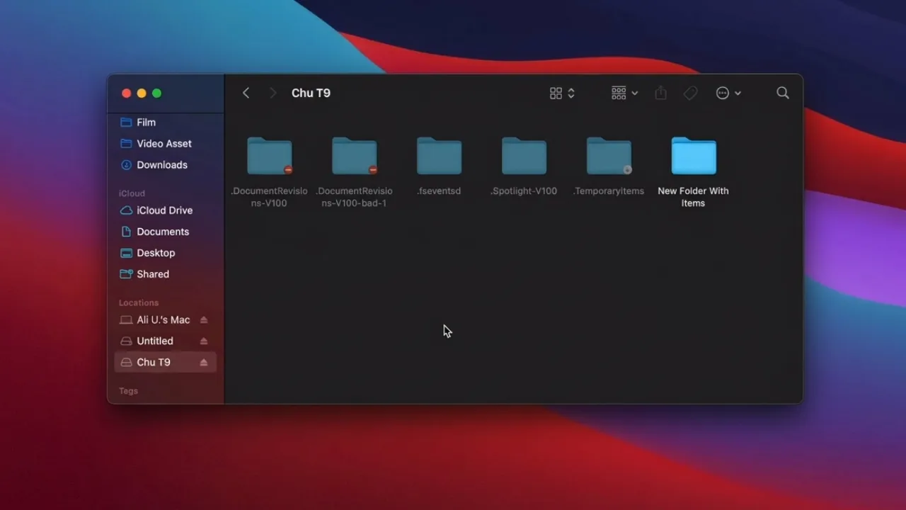 Mac hidden files on in finder using keys combo.