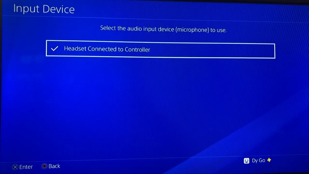 Headset Connected to Controller enabled in PS4 settings.