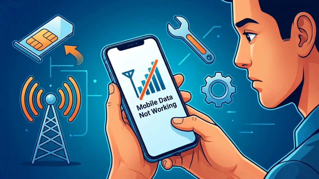 Fix mobile data not working on Android image.