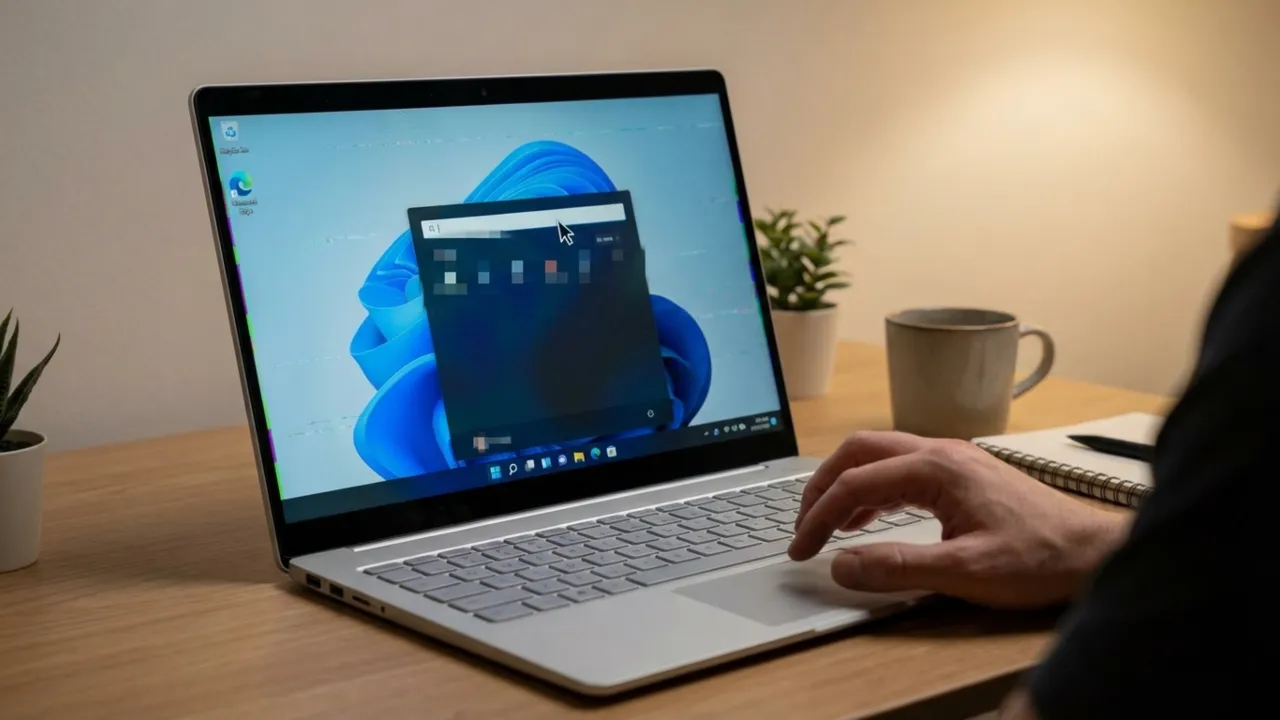 Laptop search bar not responding.