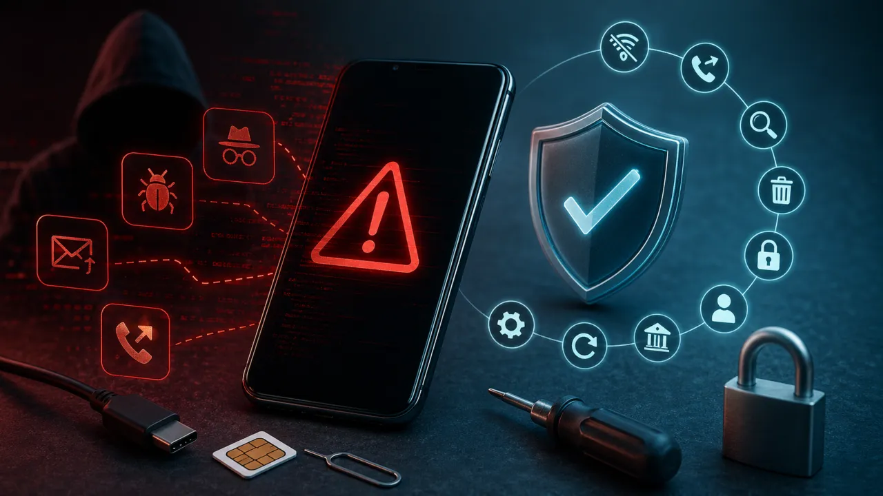 Phone hack and security measures.