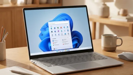 How to Uninstall Apps and Programs on Windows - Windows 11 shown on laptop.