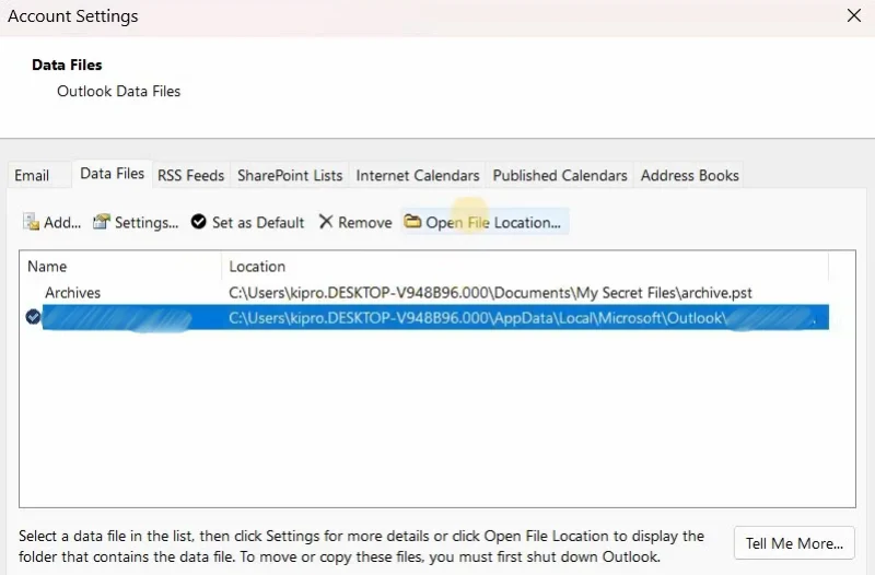 Click this selected open file location option.